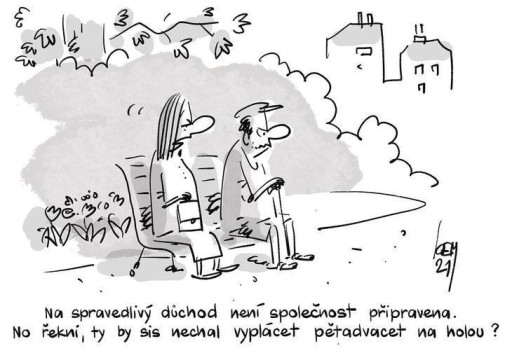 na spravedlivý důchod